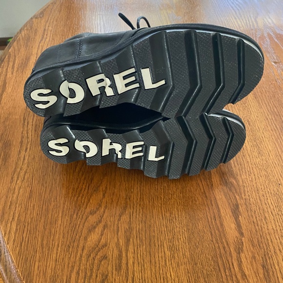 women's water proof SOREL Joan of Arctic wedge laced leather boots - Picture 4 of 4